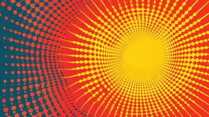 Abstract Yellow and Red  Pattern