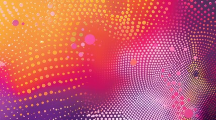Abstract Colorful Polka Dot Background