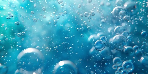 Abstract Underwater Bubbles Background A refreshing abstract background featuring underwater bubble patterns and cool hues, evoking a sense of calm and aquatic life.