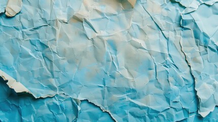 Obraz premium Recycled paper with texture on blue background blurred