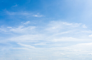 Beautiful Blue Sky with White Clouds