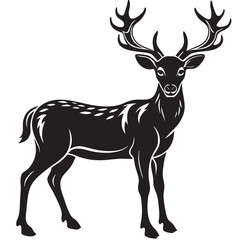 deer silhouette vector