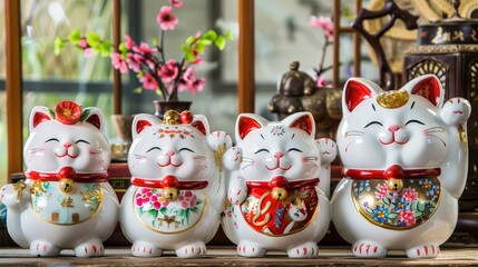 Passed down through generations, traditional cat decorations hold a special place in many households, symbolizing good luck, prosperity, and protection from evil spirits.