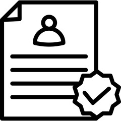 Hiring Employe Line Icon