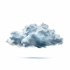 A layered altostratus cloud, isolated on a white background, subtle textures, high-resolution, professional clarity
