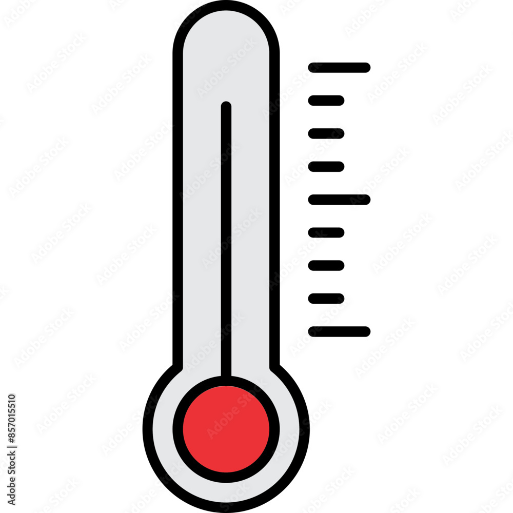 Sticker thermometer icon