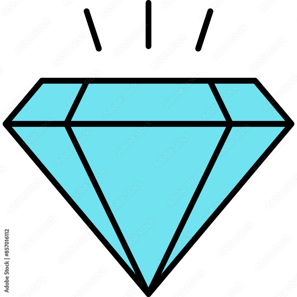 Poster diamond icon