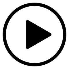 play  glyph  icon vector illustration isolated on white background