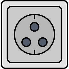 Fototapeta premium Wall Socket Icon