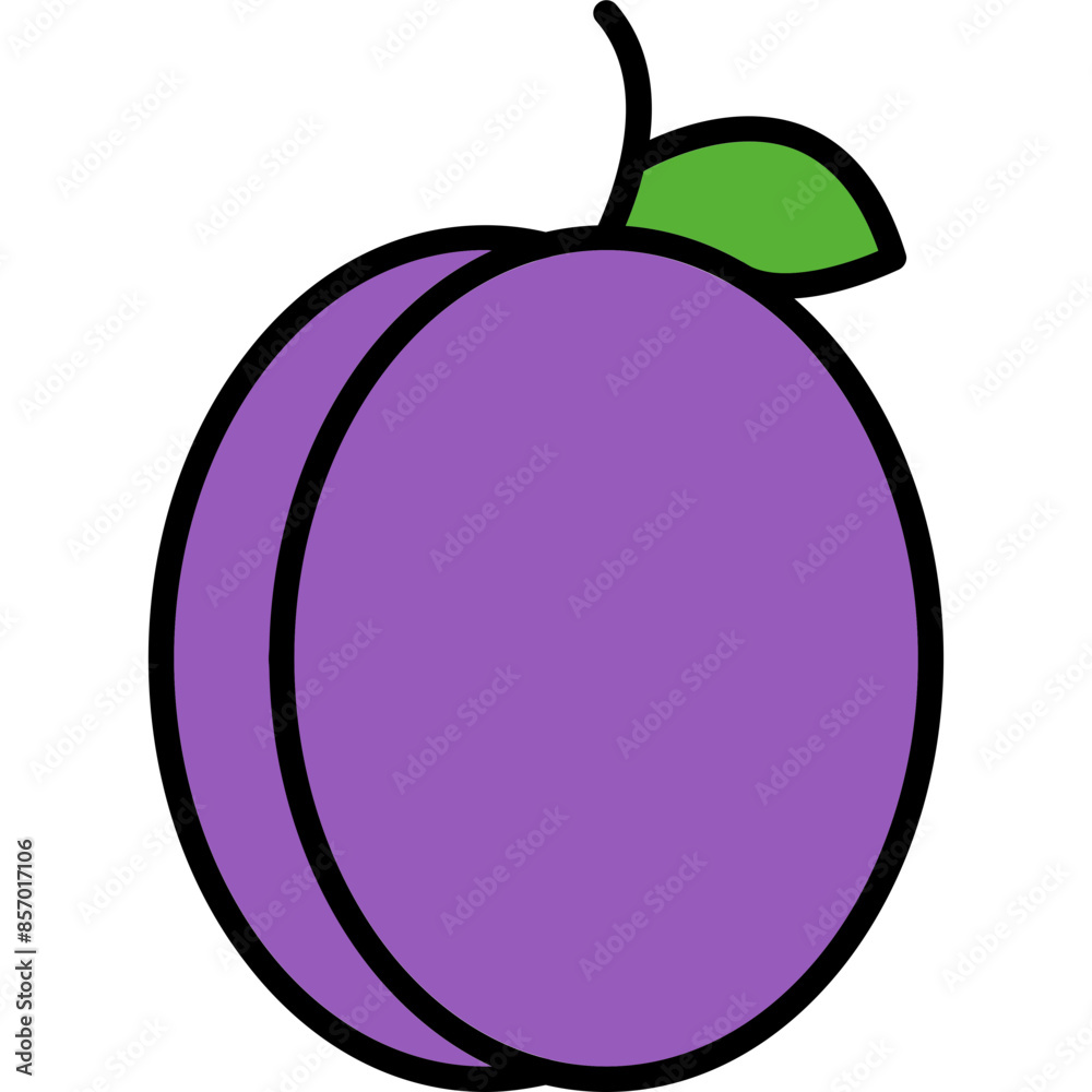 Poster plum icon