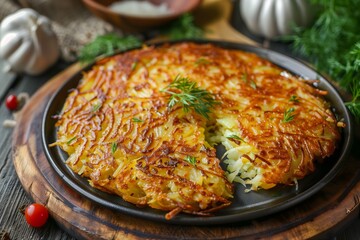 A delicious and freshly made rösti