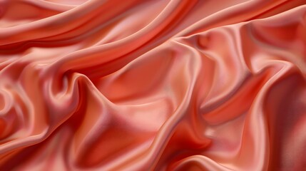Obraz premium Elegant texture of terracotta silk. Silk terracotta background