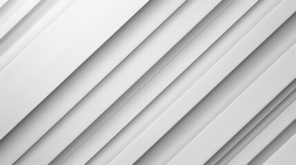 Fototapeta premium Abstract geometric pattern of white diagonal stripes with subtle shading. Minimalist and modern design. Perfect for background or texture.