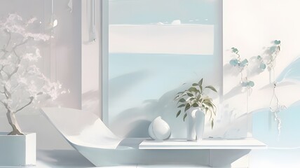 Serene Minimalist Backgrounds Pastel Colors and Elegant Patterns