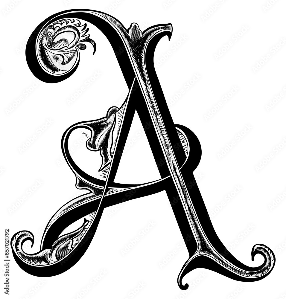 Poster PNG A letter alphabet calligraphy handwriting ampersand.