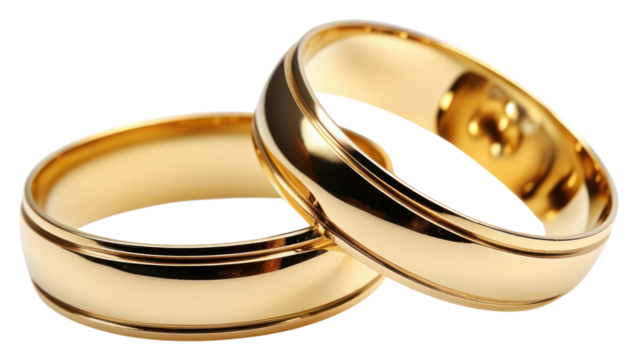 PNG Gold ring jewelry wedding transparent background