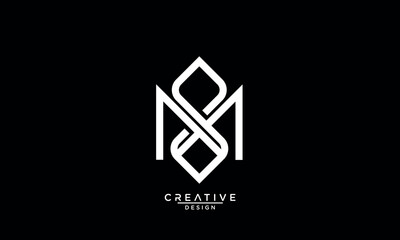 AM, MA, A, M, Abstract Letters Logo Monogram