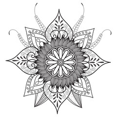 Traditional and Cultural Beautiful pattern design, tattoo design, mandala patterns, Arabic patterns, Rangoli, Alpona, Kolam, Paisley line art.