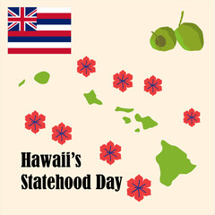 Hawaii’s Statehood Day is an annual state holiday on the third Friday of August. It commemorates the anniversary of Hawaii’s statehood.