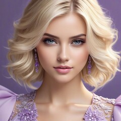 Fototapeta premium Hübsche blonde Frau