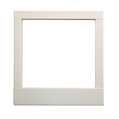 Polaroid Frame PNG Mockup on White Background