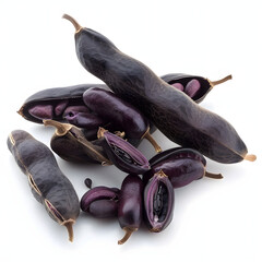 Obraz premium Mucuna Bean Pruriens on a white background