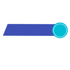 Obraz premium set of blue and white labels