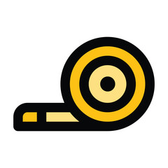 Tape icon, vector illustration, filled style, best used for web