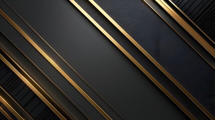 Obraz premium Stunning Abstract Minimalist Dark Gold Metallic Background with Geometric Patterns