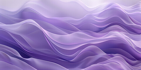 Obraz premium An illustration featuring an abstract wave design set against a digital lavender background