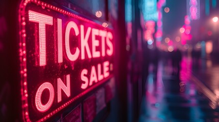 Sign that reads “TICKETS FOR SALE”. - box office - ticket retail - concerts - events - games - musical - show - plays - events 