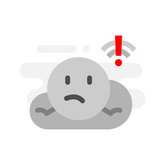 offline, no internet connection concept illustration flat design. simple modern graphic element for empty state ui, infographic, icon