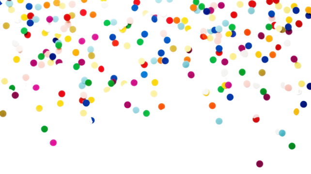 PNG Confetti backgrounds white background celebration