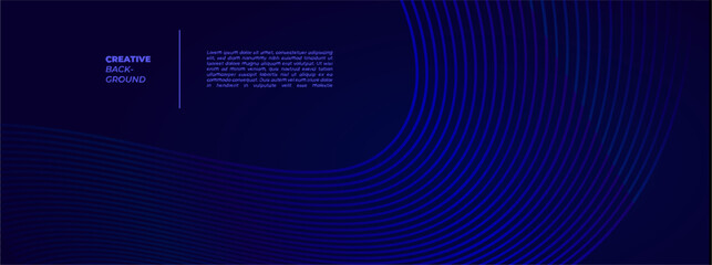 elegant dark blue banner background