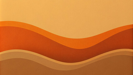 Abstract orange wave illustration with a flowing background