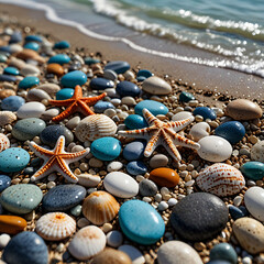 seashells on the beach