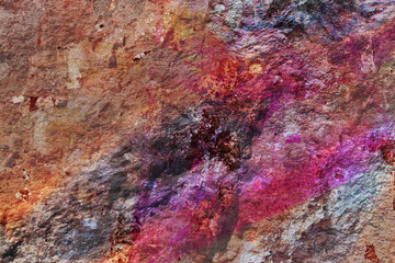 dark blue, pink and purple on stone texture