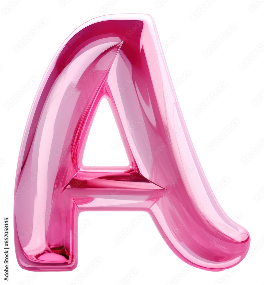 Wall mural PNG A SHAPE shape pink text