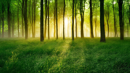 A serene yoga practitioner finds inner peace amidst tranquil nature, in the morning