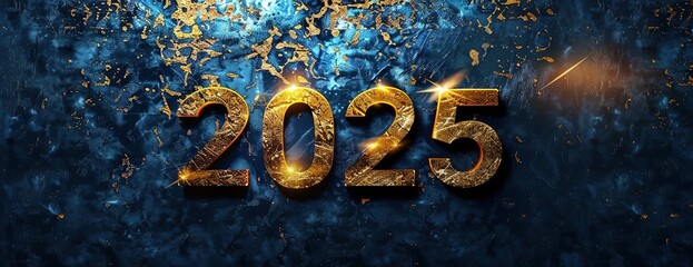 Futuristic New Year celebration background with sleek modern design, vibrant fireworks, city skyline, and Times Square-inspired countdown.