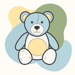 Fototapeta premium illustration of teddy bear 