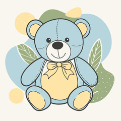 Fototapeta premium illustration of teddy bear 