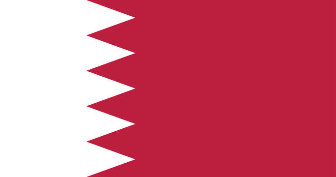 Illustration of the national flag of Bahrain