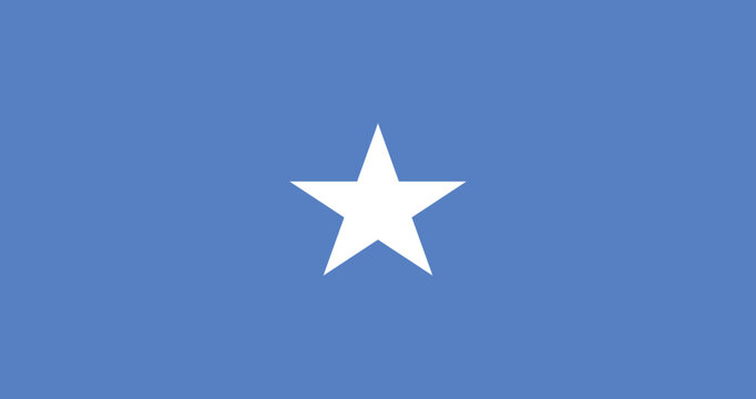 Illustration of the national flag of Somalia