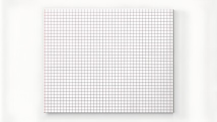Checkered sheet of white paper background