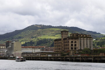 View of the estuary of Bilbao