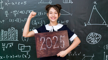 A schoolgirl girl is confident that 2025 will be the best year in her education.