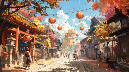 illustration, anime, background, beautiful, fantasy, wallpaper, japanese, light, cloud, sky, cartoon, manga, artwork, japan, nature, landscape, colourful, scenery, drawing, person, beauty, design, gir