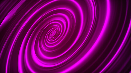 Abstract blurred circle background. Whirlpool. Liquid vortex. Radial abstract meandering golden tunnel background. The magic of a digital tunnel of a spiral vortex whirlpool. 3D rendering.