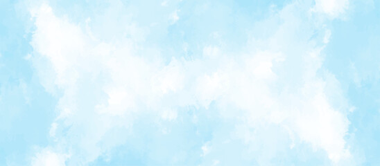 Blue sky with cloud .Beautiful blue sky with white clouds .bright cloud cover in the sun calm clear winter air background .gradient light white background.	